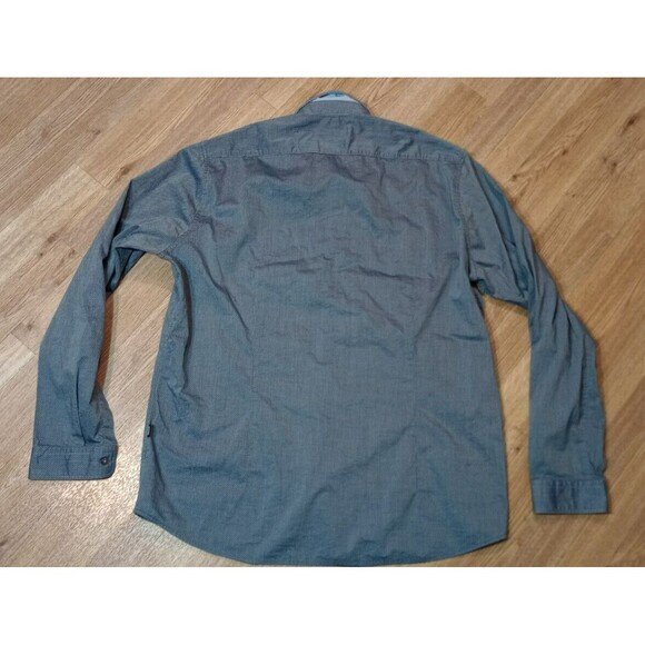 Hugo Boss Button Shirt Mens Extra Large XL Black Geometric Regular Fit Stretch - Picture 10 of 16